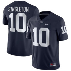 Alternative view of Nick Singleton Penn State Nittany Lions College Football Navy Game Jersey - All Stitched