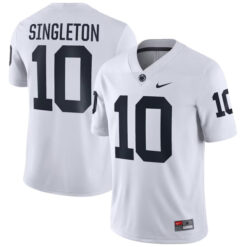 Alternative view of Nick Singleton Penn State Nittany Lions College Football White Game Jersey - All Stitched