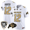 Travis Hunter Colorado Buffaloes College Football All White Game Jersey - All Stitched