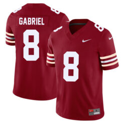 Alternative view of Dillon Gabriel Oklahoma Sooners College Football Alternate Game Stitched Jersey - Crimson