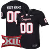 Custom Houston Cougars College Football Black Game Jersey - All Stitched