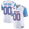 Houston Cougars College Football "Oilers Inspired" Blue Sleeve Limited Jersey - All Stitched