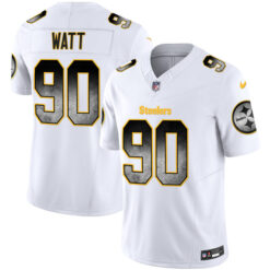T.J. Watt Pittsburgh Steelers "Arch Smoke" White F.U.S.E Limited Jersey - All Stitched