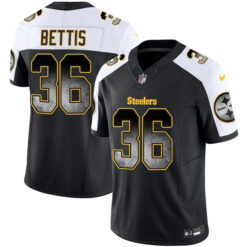 Jerome Bettis Pittsburgh Steelers "Arch Smoke" Alternate Black F.U.S.E Limited Jersey - All Stitched