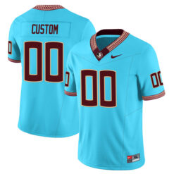 Alternative view of Florida State Seminoles College Football "Seminole Heritage" Turquoise Limited Jersey - All Stitched