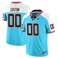 Alternative view of Florida State Seminoles College Football "Seminole Heritage" Alternate Turquoise Limited Jersey - All Stitched