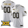 West Virginia Mountaineers College Football White Gold "Gold Series" Custom Jersey - All Stitched