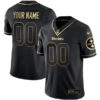 Pittsburgh Steelers Gold Series Black Gold Custom Jersey - All Stitched