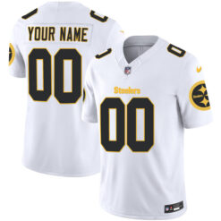 Pittsburgh Steelers White Vapor Limited Custom Jersey - All Stitched