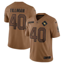 Pat Tillman Arizona Cardinals 2023 Salute To Service All Stitched Jersey - Brown