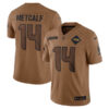 DK Metcalf Seattle Seahawks Brown 2023 Salute To Service Limited Jersey - All Stitched