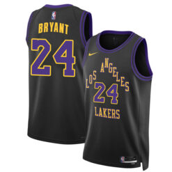 Kobe Bryant Los Angeles Lakers Black 2024 City Edition Jersey - All Stitched