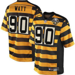 T.J. Watt Pittsburgh Steelers "Bumble Bee" Throwback Limited Jersey - All Stitched