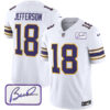 Justin Jefferson Minnesota Vikings White Classic Vapor F.U.S.E Limited Jersey - All Stitched