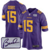 Joshua Dobbs Minnesota Vikings Alternate Purple Game Jersey - All Stitched
