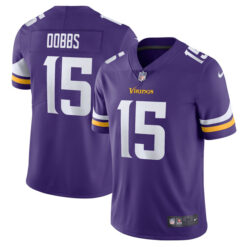 Alternative view of Joshua Dobbs Minnesota Vikings Purple Vapor Limited Jersey - All Stitched
