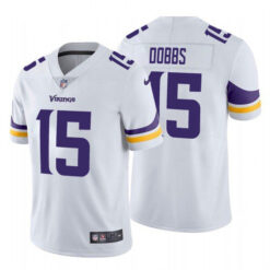 Alternative view of Joshua Dobbs Minnesota Vikings White Vapor Limited Jersey - All Stitched