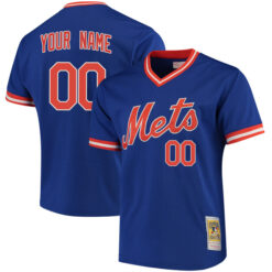 Custom New York Mets Royal Batting Practice Jersey - All Stitched