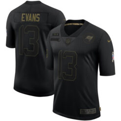 Alternative view of Mike Evans Tampa Bay Buccaneers Olive 2020 Salute To Service Limited Jersey - All Stitched