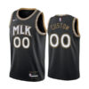 Atlanta Hawks Black MLK City Edition Custom Jersey - All Stitched