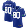 Steve Largent Seattle Seahawks Royal Blue Thowback Game Jersey - All Stitched