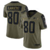 Steve Largent Seattle Seahawks Olive 2021 Salute To Service Limited Jersey - All Stitched