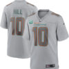 Tyreek Hill Miami Dolphins Gray Atmosphere Fashion Game Jersey - All Stitched