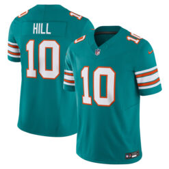 Alternative view of Tyreek Hill Miami Dolphins Alternate Aqua Vapor F.U.S.E Limited Jersey - All Stitched