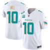 Tyreek Hill Miami Dolphins White "Gold Trim" Vapor F.U.S.E Limited Jersey - All Stitched