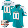 Miami Dolphins Alternate Aqua Vapor F.U.S.E Limited Custom Jersey - All Stitched