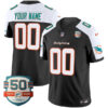Miami Dolphins Alternate Black Vapor F.U.S.E Limited Custom Jersey - All Stitched