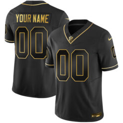 Alternative view of Miami Dolphins Black Gold Vapor F.U.S.E Limited Custom Jersey - All Stitched