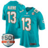 Dan Marino Miami Dolphins Aqua Game Jersey - All Stitched