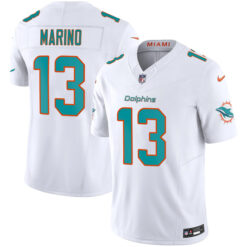 Alternative view of Dan Marino Miami Dolphins White Vapor F.U.S.E Limited Jersey - All Stitched