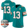 Dan Marino Miami Dolphins Alternate Aqua Vapor F.U.S.E Limited Jersey - All Stitched