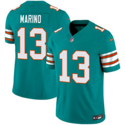 Alternative view of Dan Marino Miami Dolphins Alternate Aqua Vapor F.U.S.E Limited Jersey - All Stitched