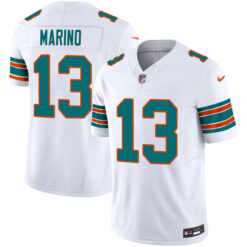 Alternative view of Dan Marino Miami Dolphins Alternate White Vapor F.U.S.E Limited Jersey - All Stitched