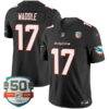 Jaylen Waddle Miami Dolphins Black Vapor F.U.S.E Limited Jersey - All Stitched