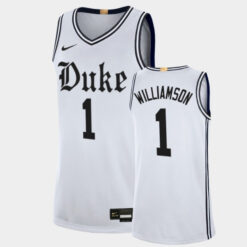 Alternative view of Zion Williamson Duke Blue Devils Alumni Player Limited Custom White Jersey - All Stitched