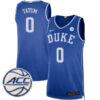 Jayson Tatum Duke Blue Devils Limited Custom Royal Jersey - All Stitched