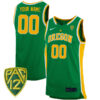 Oregon Ducks College Basketball Green Retro Custom Jersey - All Stitched