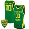 Oregon Ducks College Basketball Green Custom Jersey - All Stitched
