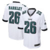 Saquon Barkley Philadelphia Eagles White Game Jersey - All Stitched