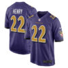 Derrick Henry Baltimore Ravens Color Rush Game Jersey - All Stitched