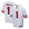 Deebo Samuel Sr. San Francisco 49ers White Color Rush Game Jersey - All Stitched