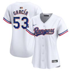 Alternative view of Adolis Garcia Texas Rangers 2024 Gold Collection Jersey - All Stitched