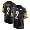 Justin Fields Pittsburgh Steelers Black Game Jersey - All Stitched