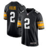 Justin Fields Pittsburgh Steelers Alternate Black Game Jersey - All Stitched