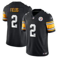 Justin Fields Pittsburgh Steelers Alternate Black Vapor F.U.S.E Limited Jersey - All Stitched
