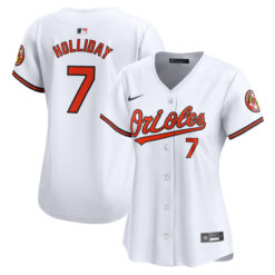 Women's Jackson Holliday Baltimore Orioles White Home Jersey - All Stitched